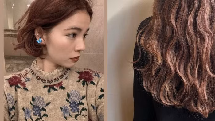 Năm 2020 đến rồi, chị em nhuộm tóc màu nâu hồng thì đảm bảo nổi bật không kém sao hạng A