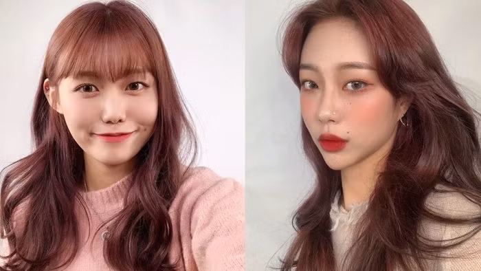 Năm 2020 đến rồi, chị em nhuộm tóc màu nâu hồng thì đảm bảo nổi bật không kém sao hạng A