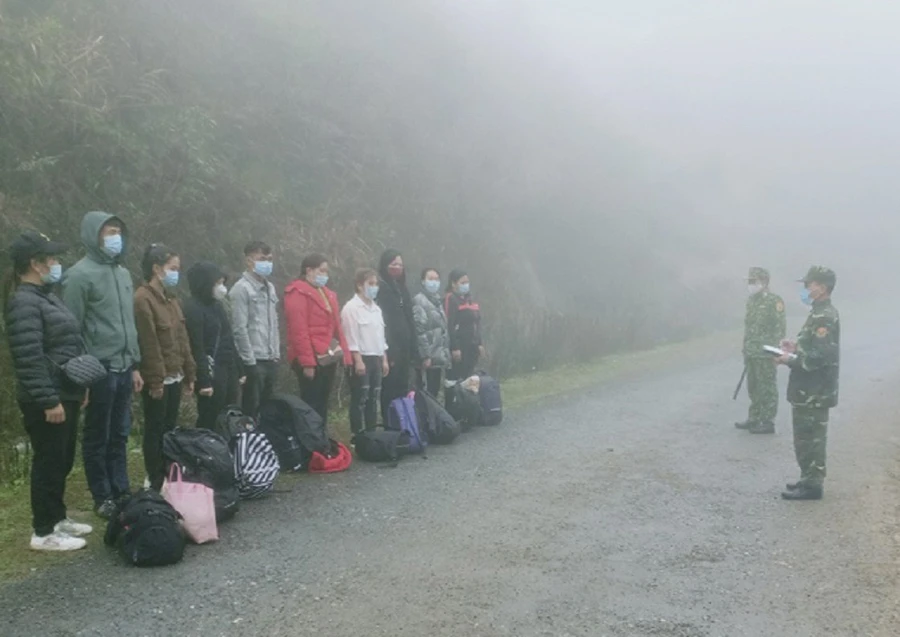 Các công dân nhập cảnh trái phép vào địa bàn Hà Giang