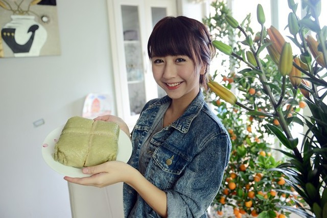 Lý do Quỳnh Anh Shyn trở thành hot girl bị ghét nhất showbiz ảnh 4 Chiếc bánh chưng bất hủ của Quỳnh Anh Shyn.