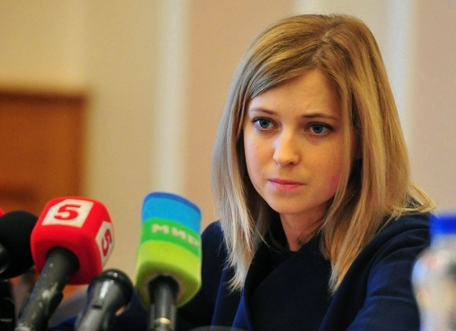 Cô Natalia Poklonskaya. Ảnh: Press TV Nữ công tố viên Crimea được đề cử giải Hòa bình