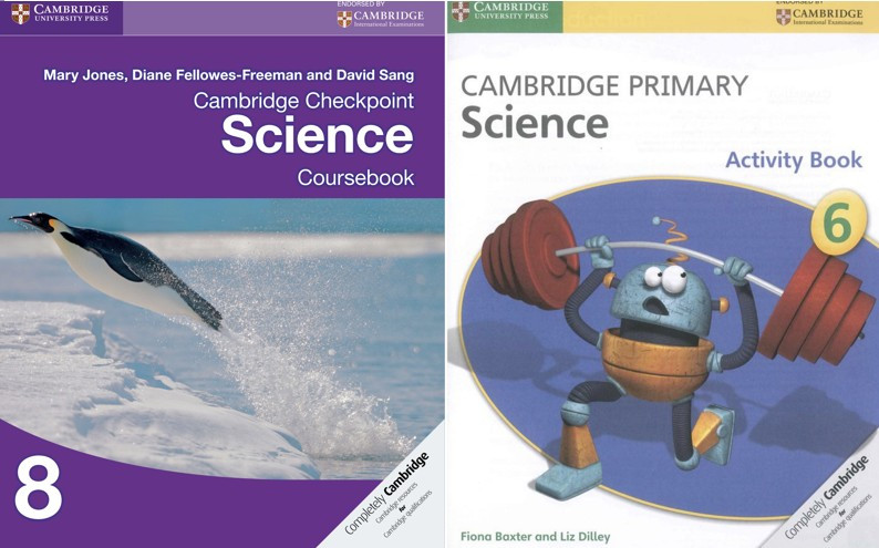 Bìa sách Cambridge Science lớp 6, lớp 8. Bìa sách Cambridge Science lớp 6, lớp 8.
