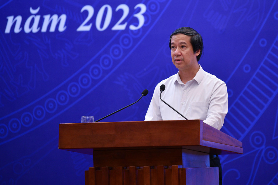 Bộ trưởng Nguyễn Kim Sơn phát biểu bế mạc Hội nghị.