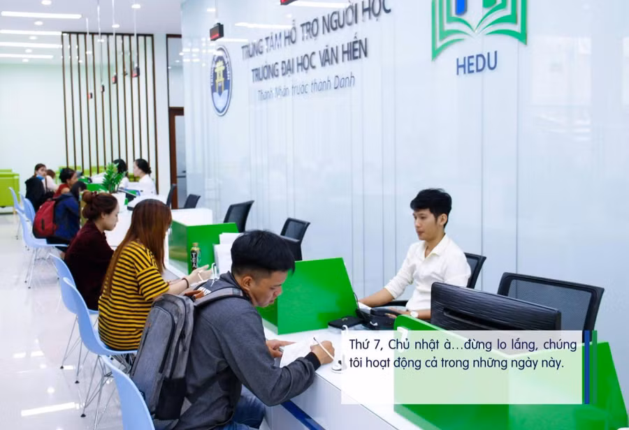 Trung tâm Hỗ trợ người học là địa chỉ đáng tin cậy nhất cho tân sinh viên khi gặp bất cứ khó khăn gì.