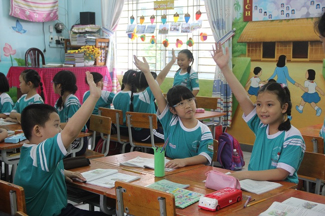 Học sinh Trường TH Nguyễn Văn Trỗi, quận 4