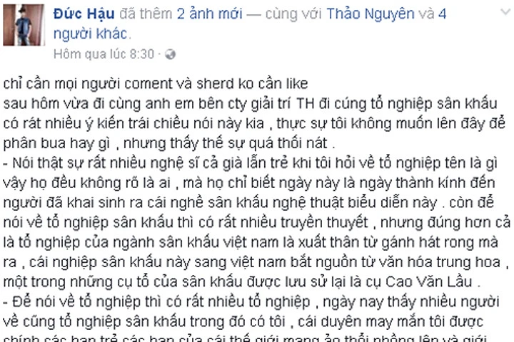 Lệ Rơi bức xúc vì bị "ném đá" khi đến cúng Tổ nghề sân khấu