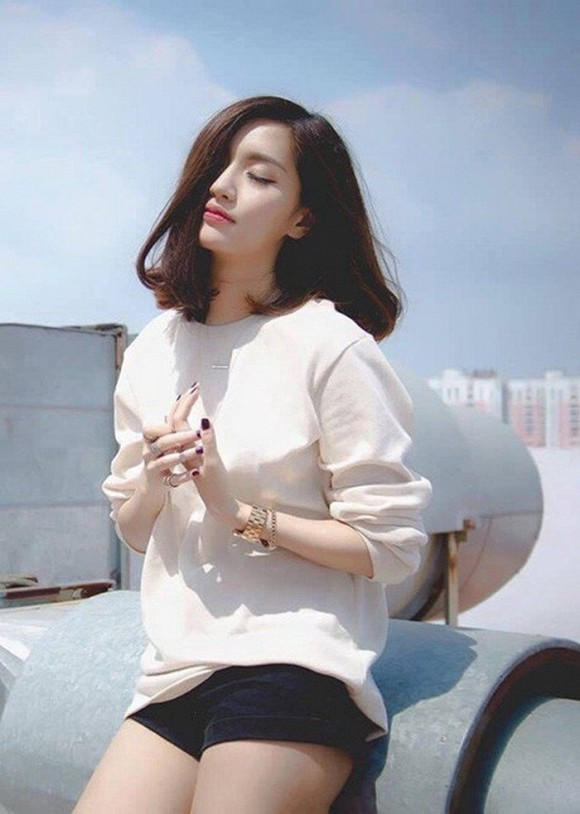 tóc ngắn ngang vai 0 tóc ngắn, tóc ngang vai,