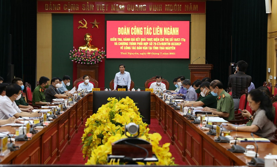 Quang cảnh buổi làm việc (Nguồn: Báo Thái Nguyên).
