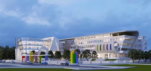 Trường Tiểu học Mỹ Đình 1 (Nam Từ Liêm, Hà Nội) sớm đạt chuẩn quốc gia vì được đầu tư đồng bộ về cơ sở vật chất và đội ngũ. Ảnh: INT