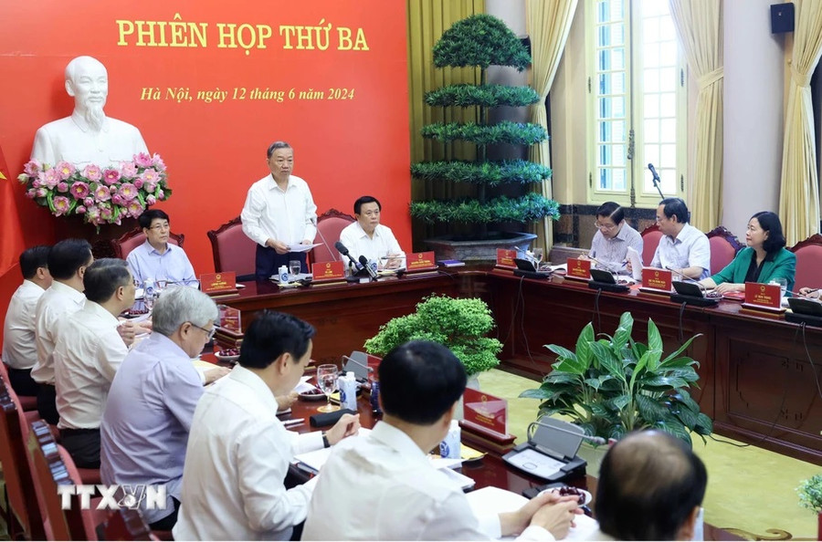 Chủ tịch nước Tô Lâm phát biểu chỉ đạo. (Ảnh: Nhan Sáng/TTXVN) Chủ tịch nước Tô Lâm phát biểu chỉ đạo. (Ảnh: Nhan Sáng/TTXVN)