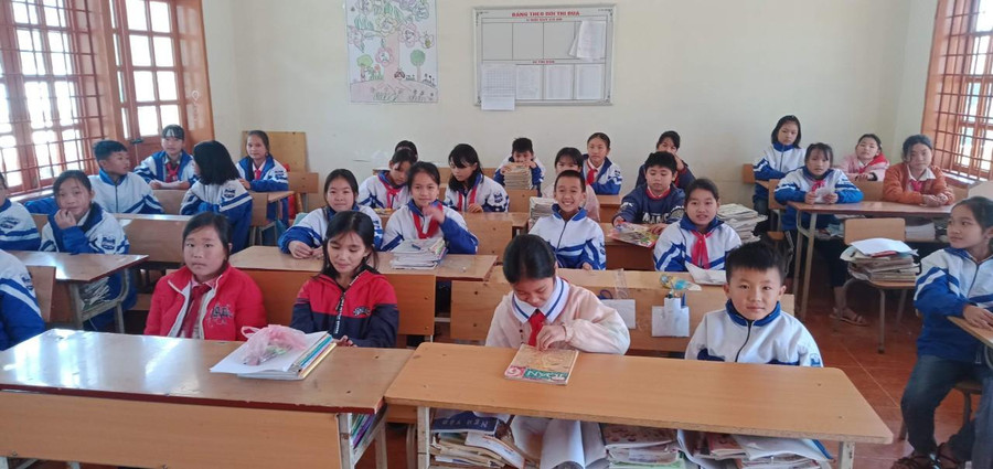 Học sinh Trường PTDT Nội trú THCS&THPT huyện Bắc Yên (tỉnh Sơn La) trong giờ học. Ảnh: NT Học sinh Trường PTDT Nội trú THCS&THPT huyện Bắc Yên (tỉnh Sơn La) trong giờ học. Ảnh: NT