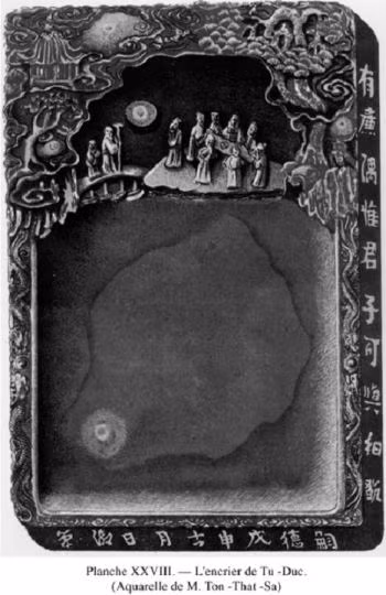 Một chiếc nghiên Tức Mặc hầu của triều Nguyễn. Ảnh minh họa.