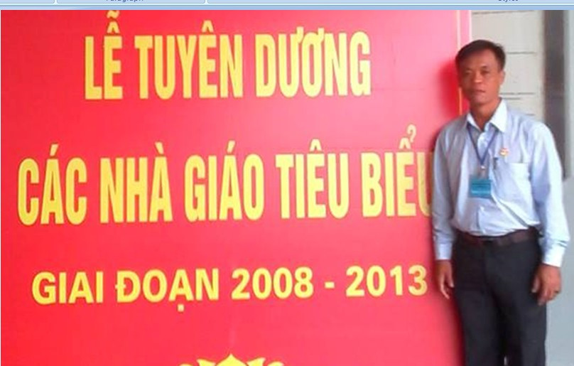 Thầy Tô Ngọc Sơn vinh dự được tuyên dương là nhà giáo tiêu biểu toàn quốc giai đoạn 2008 - 2013