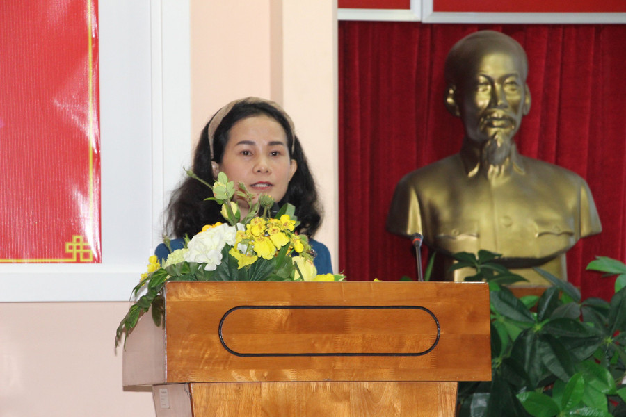 BS.CKI Nguyễn Ngọc Thùy Dương – Phó Giám đốc Trung tâm Kiểm soát bệnh tật Thành phố (HCDC) phát biểu tại buổi Mít tinh. BS.CKI Nguyễn Ngọc Thùy Dương – Phó Giám đốc Trung tâm Kiểm soát bệnh tật Thành phố (HCDC) phát biểu tại buổi Mít tinh.