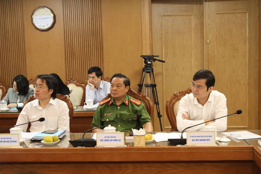 Hội nghị có sự tham gia của Bộ Công an, Bộ LĐ-TB-XH và các cơ quan, đơn vị liên quan