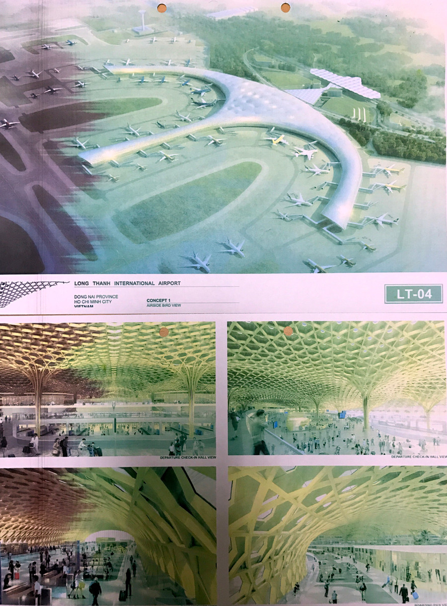 Phương án LT-04 với ý tưởng tập trung vào công năng và thiết kế nội thất, sử dụng vật liệu từ cây tre.