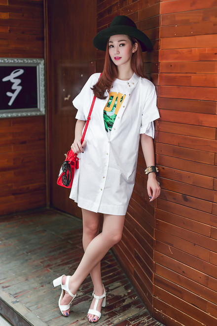 Khánh My phối đồ linh hoạt ngày hè ảnh 5