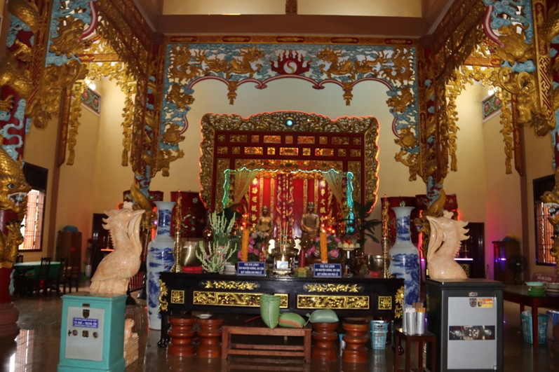 Chính điện thờ ông bà Đỗ Công Tường. Ảnh: Thiên Nam.