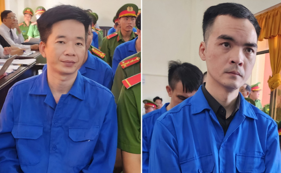 Nguyễn Văn Thái (Thái bus) và Phạm Anh Hiếu cùng lãnh án chung thân (từ phải sang). (Ảnh: Văn Vũ) Nguyễn Văn Thái (Thái bus) và Phạm Anh Hiếu cùng lãnh án chung thân (từ phải sang). (Ảnh: Văn Vũ)