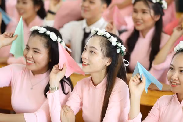 Sinh viên ngành sư phạm Trường Đại học Đồng Tháp. Ảnh: CTV