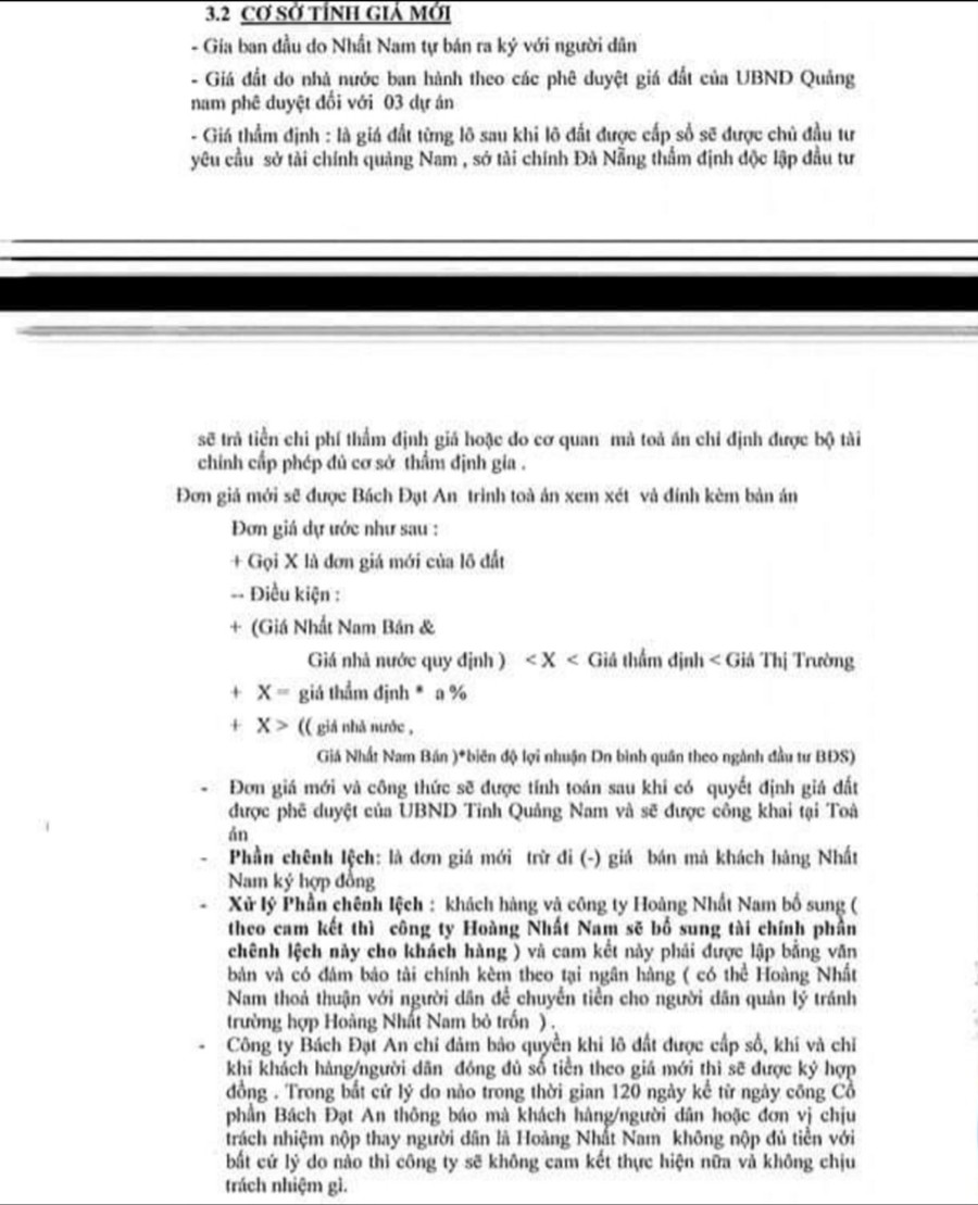 Cách tính giá đất mới của 3 dự án Sakura, Hera, Eco Future Park (thị xã Điện Bàn, tỉnh Quảng Nam) do Bách Đạt An đưa ra.