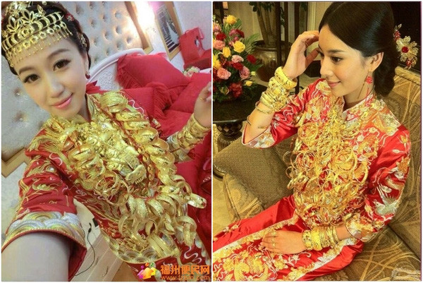 Những cô dâu vàng chỉ trực gãy cổ vì đeo quá nhiều của hồi môn trên người - Ảnh 19. Những cô dâu vàng chỉ trực gãy cổ vì đeo quá nhiều của hồi môn trên người - Ảnh 19.