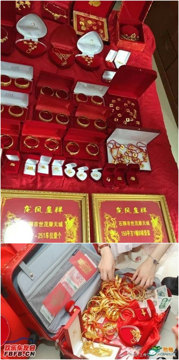 Những cô dâu vàng chỉ trực gãy cổ vì đeo quá nhiều của hồi môn trên người - Ảnh 24. Những cô dâu vàng chỉ trực gãy cổ vì đeo quá nhiều của hồi môn trên người - Ảnh 24.