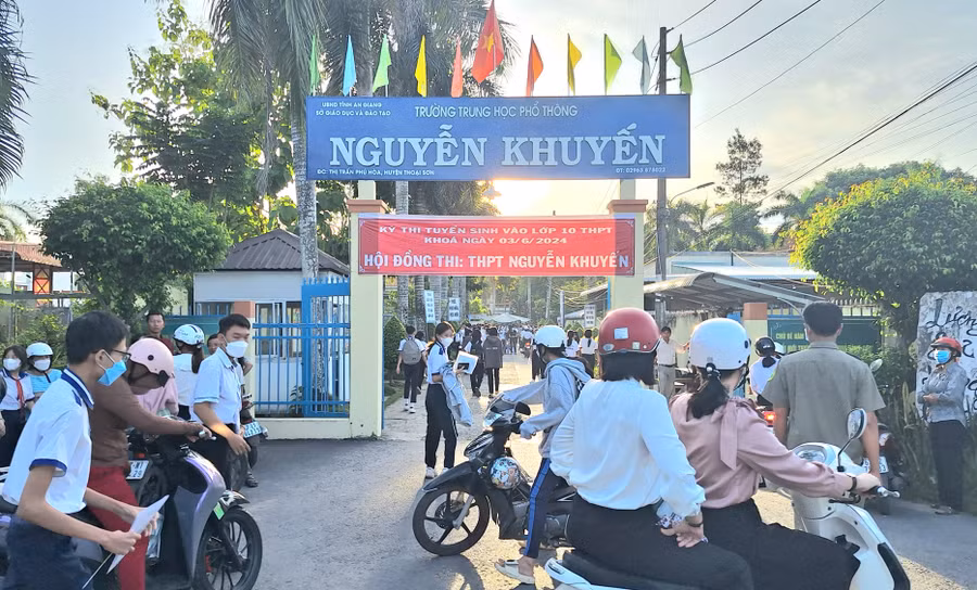 An Giang công bố kết quả Kỳ thi tuyển sinh vào lớp 10 năm 2024.