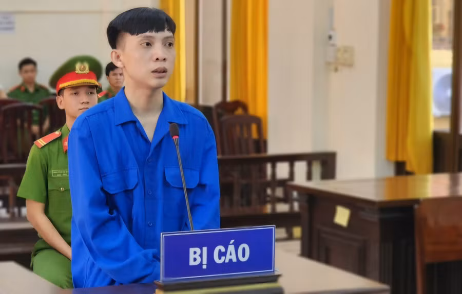 Toà án Nhân dân Kiên Giang tuyên phạt Tăng Hoàng Tỷ 7 năm tù về tội "Giết người". (Ảnh: Văn Vũ)