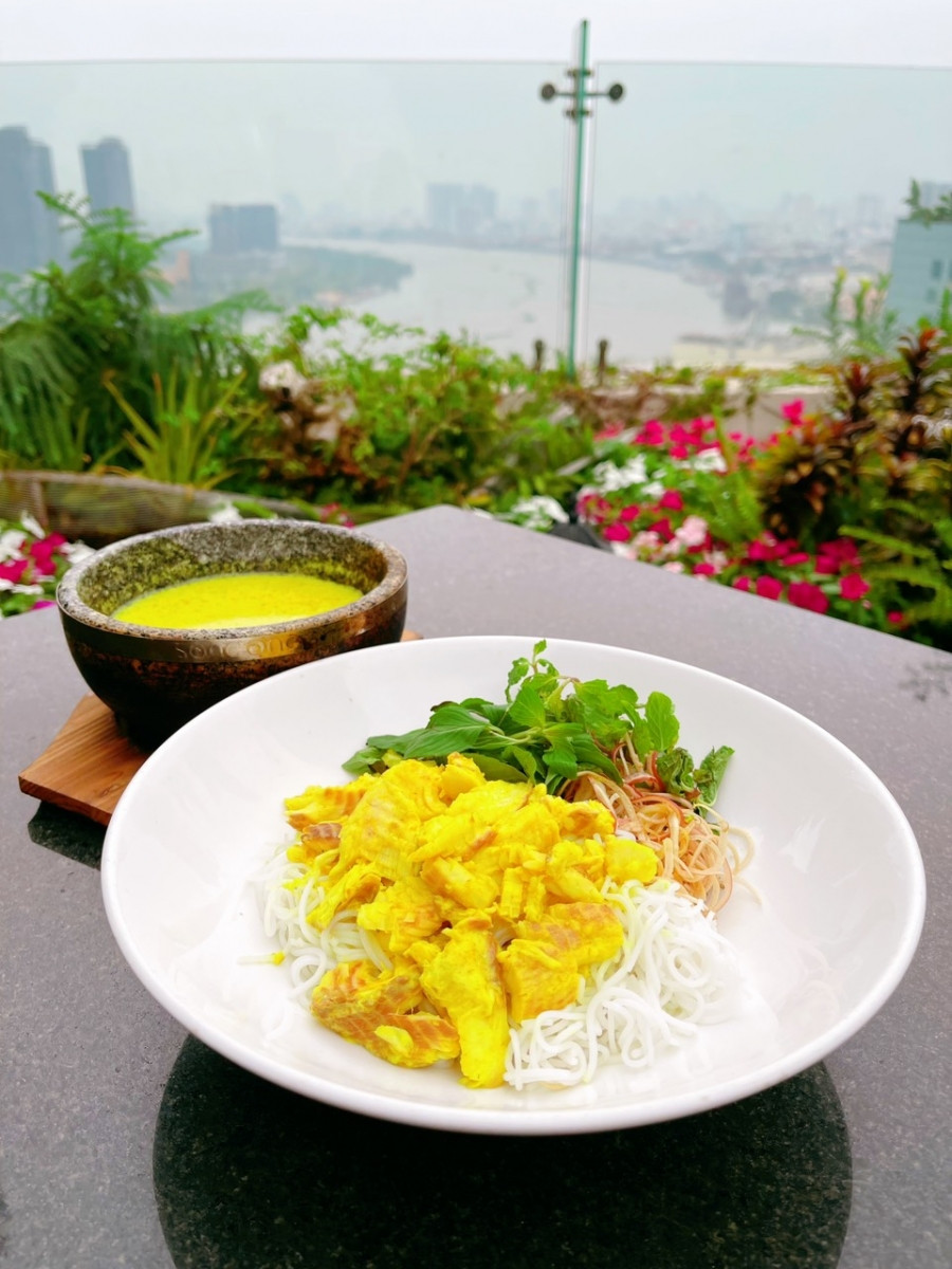 Món bún kèn Kiên Giang. Ảnh: Nam Sơn. Món bún kèn Kiên Giang. Ảnh: Nam Sơn.