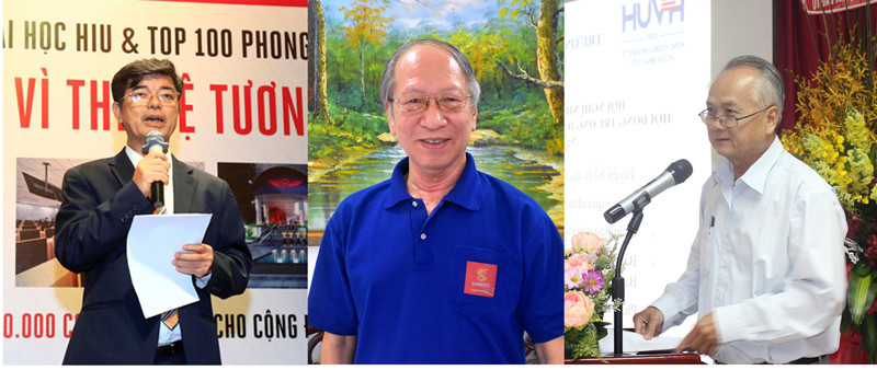 Từ trái qua: PGS.TS Thái Bá Cần, GS Đào Văn Lượng, PGS.TS Đỗ Văn Xê. Ảnh: T.G