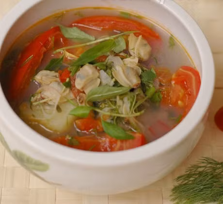 Cach nau canh chua ngao voi dua vua an vua gat gu khen ngon - Anh 2