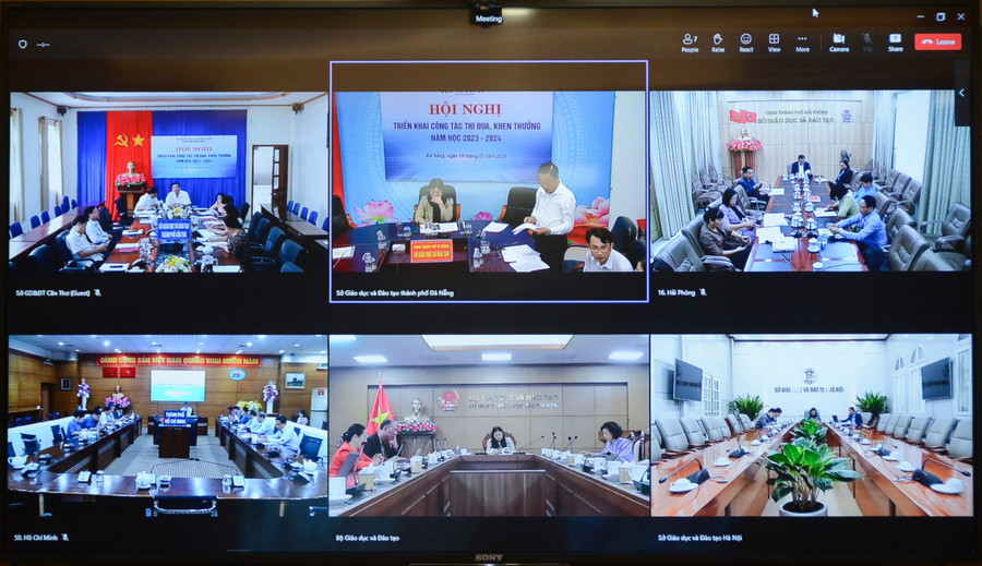 Hội nghị diễn ra theo hình thức trực tuyến.