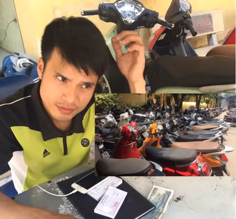 Bai trong xe benh vien lai chiem via he, 