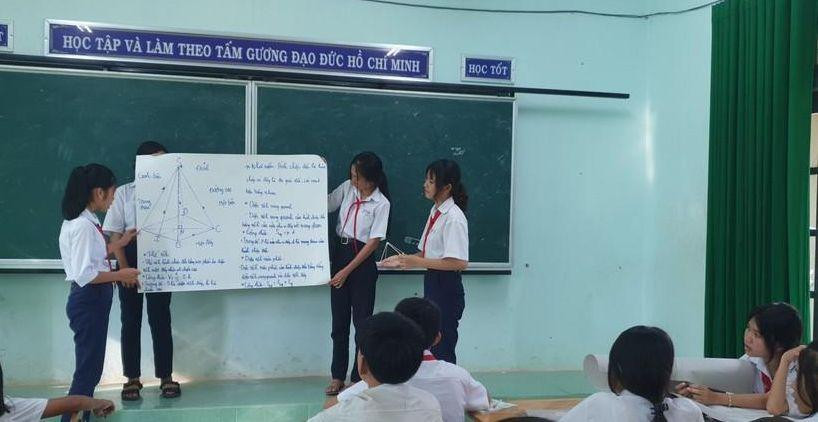 Học sinh Trường THCS Tam Thanh, huyện đảo Phú Quý (Bình Thuận). Ảnh: NVCC Học sinh Trường THCS Tam Thanh, huyện đảo Phú Quý (Bình Thuận). Ảnh: NVCC