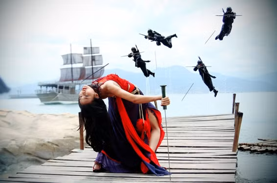 Pha đánh võ đẹp mắt trong Dòng máu anh hùng