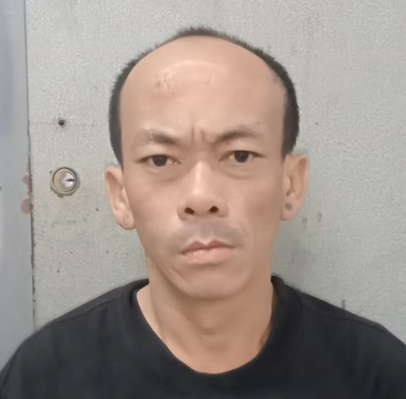 Trần Văn Huy tại cơ quan công an. (Ảnh: Nghiêm Túc)