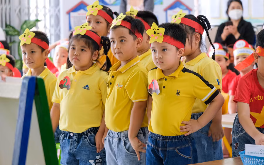 Trẻ Trường Mầm non 2 tháng 9, quận Ninh Kiều, TP Cần Thơ.