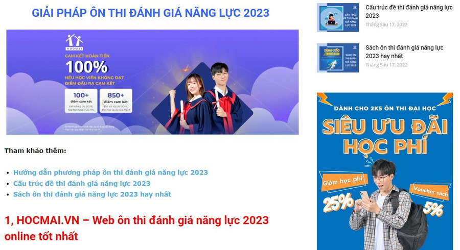 Một trung tâm luyện thi cam kết hoàn tiền nếu thí sinh không đạt điểm cao. Một trung tâm luyện thi cam kết hoàn tiền nếu thí sinh không đạt điểm cao.
