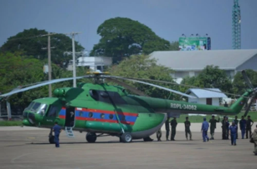 Trực thăng Mi-17 của Lào. Ảnh: LPK