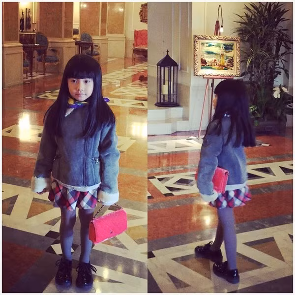 tủ đồ hàng hiệu của bé gái 5 tuổi 