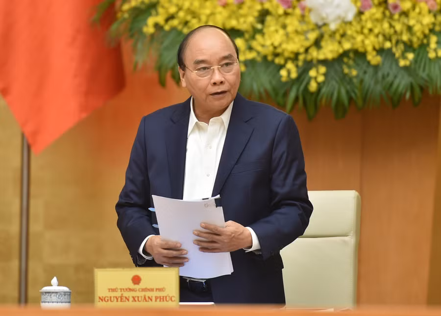 Thủ tướng Nguyễn Xuân Phúc chủ trì phiên họp Chính phủ thường kỳ tháng 12/2020. Ảnh: VGP/Quang Hiếu
