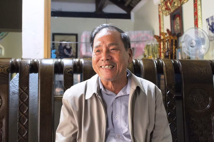 Ông Phạm Thiện - nguyên Hiệu trưởng Trường Tiểu học Hoằng Phụ (Hoằng Hóa, Thanh Hóa).