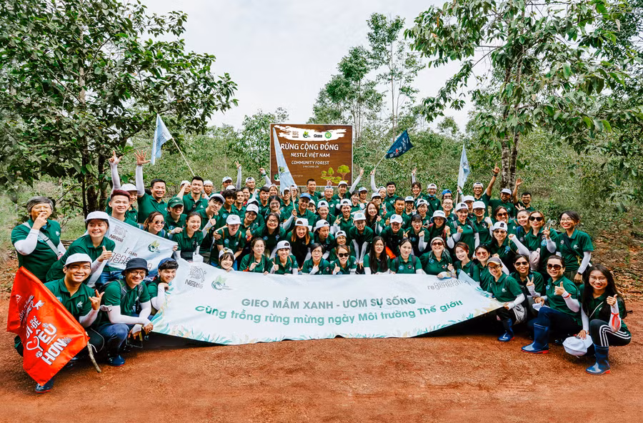 Nestlé đã đóng góp 1.000 cây gỗ lớn về Khu bảo tồn Thiên nhiên Văn hóa Đồng Nai.