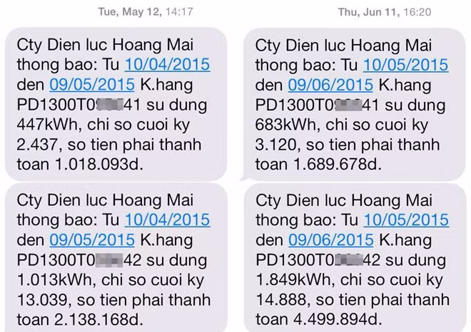 Người dùng sốc vì hóa đơn tiền điện tăng 8 lần