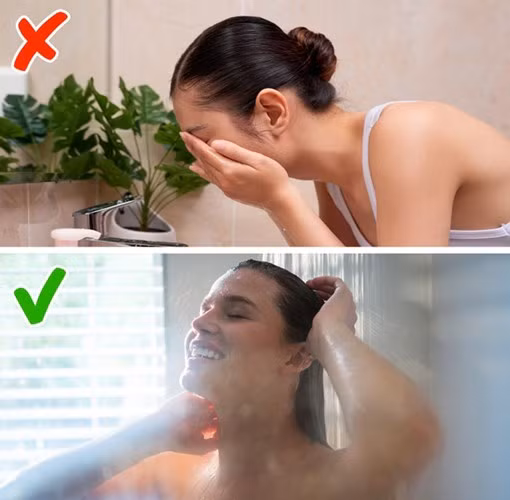 Không tắm buổi sáng: Mỗi ngày chúng ta phải đối mặt với hàng loạt câu hỏi (cả về công việc lẫn những người khác) chúng ta buộc phải trả lời trong suốt cả ngày. Theo một bác sĩ của Đại học Harvard, buổi sáng tắm vòi sen làm cho chúng ta dễ dàng tìm kiếm các giải pháp vì nó giúp não hoạt động tốt hơn và ít bị phân tâm bởi các yếu tố bên ngoài. Tắm dưới vòi sen cho phép não tạo ra những ý tưởng mới. Đây là lý do tại sao bạn không bao giờ bỏ lỡ cơ hội để tắm dưới vòi hoa sen khi bạn thức dậy.