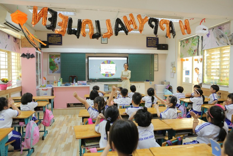 Tiết dạy của cô Đặng Thị Bích Trâm, giáo viên Trường Tiểu học Nguyễn Bỉnh Khiêm (Quận 1, TPHCM).