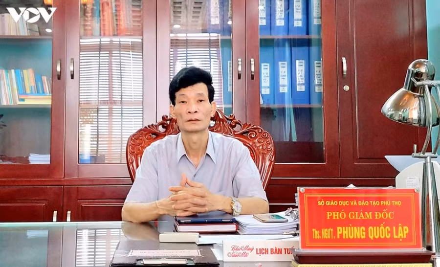 Ông Phùng Quốc Lập, Phó Giám đốc Sở GD&amp;ĐT Phú Thọ.