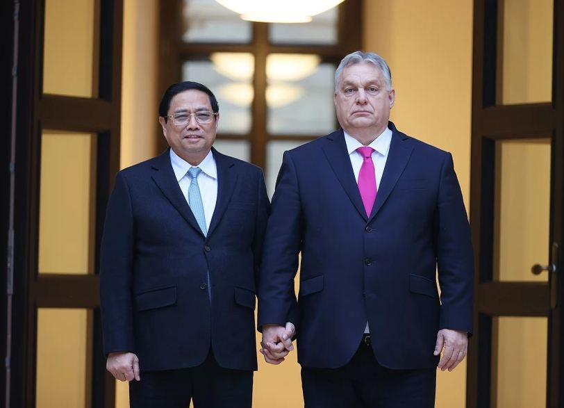 Thủ tướng Phạm Minh Chính và Thủ tướng Hungary Viktor Orbán. (Ảnh: Dương Giang-TTXVN) Thủ tướng Phạm Minh Chính và Thủ tướng Hungary Viktor Orbán. (Ảnh: Dương Giang-TTXVN)