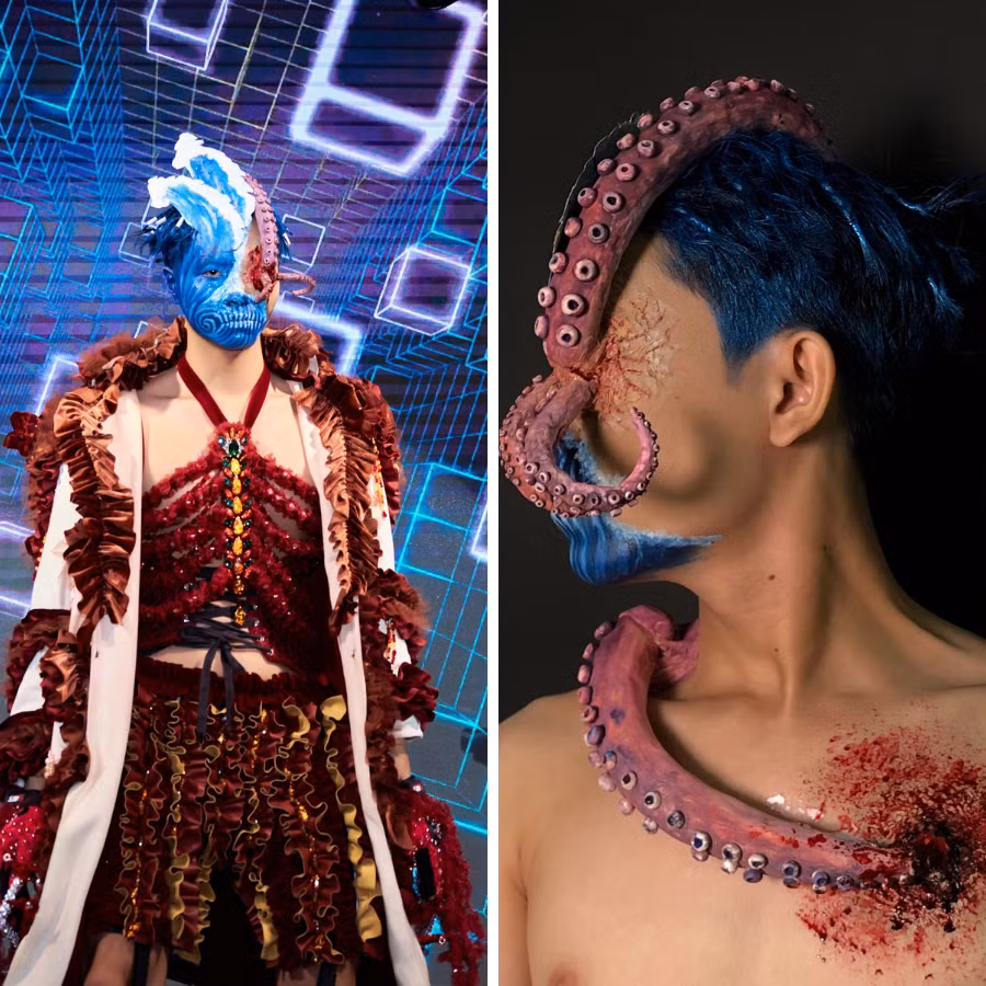 Tác phẩm “Ocean Color” của nhóm L&A với cảm hứng từ hiện trạng ô nhiễm môi trường biển và sự sống các sinh vật bị đe dọa nghiêm trọng.